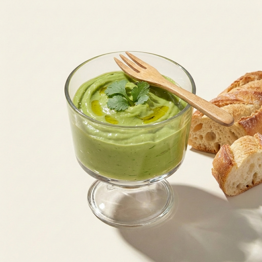 Avocado-Creme im Glas