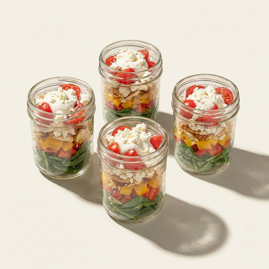 Schichtsalat im Glas