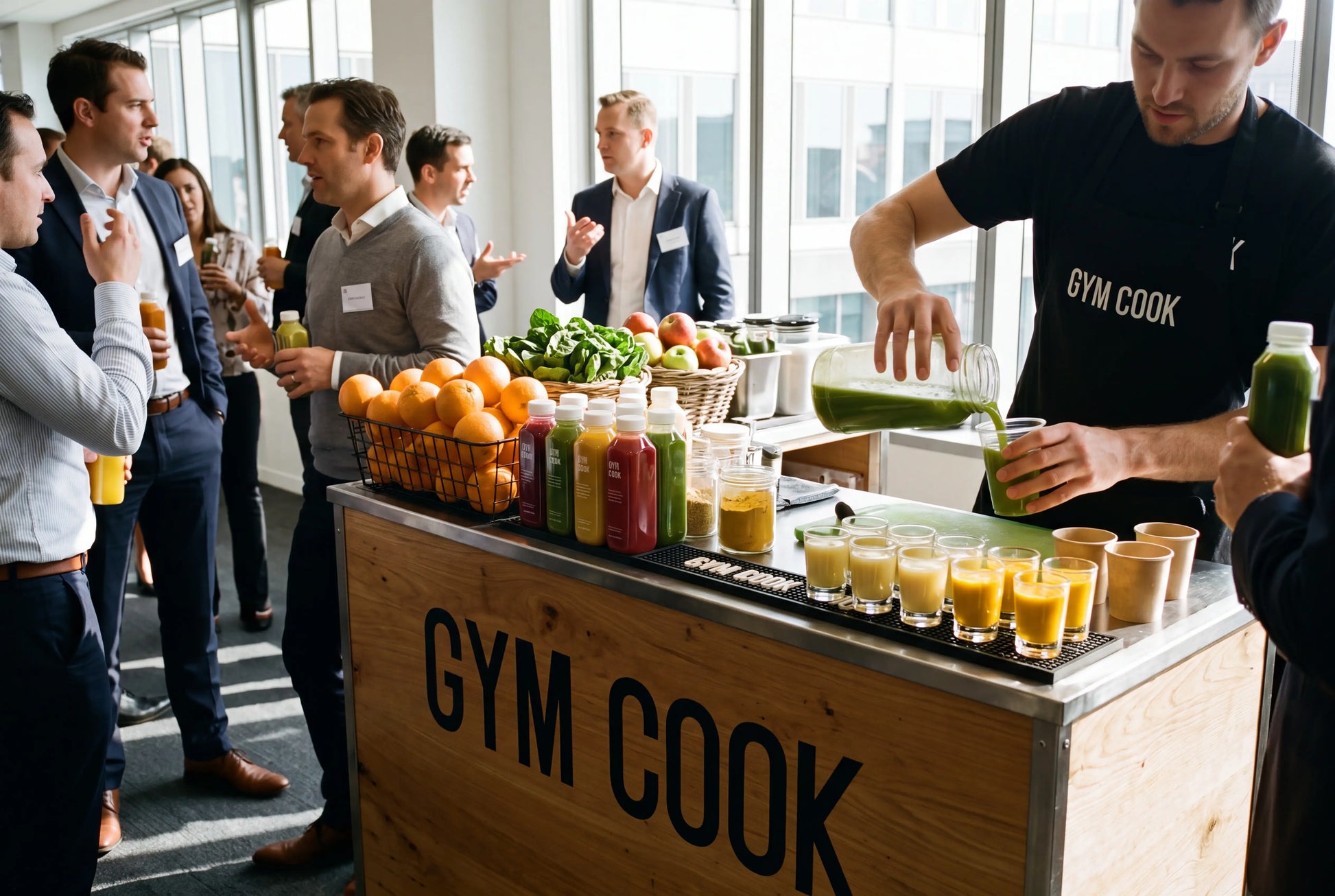 GYM COOK Juice & Wellness Shot Bar Event